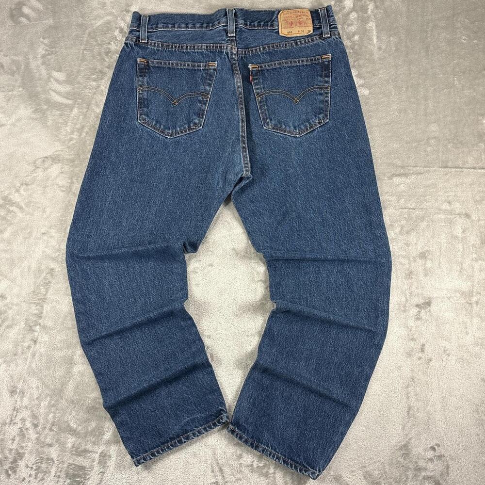 Vintage Levi’s 501 Made In USA Straight Leg Jeans Mens 36x30 Denim button fly